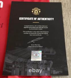 MUFC Numbered MU040916 COA Manchester United 2024/2025 Squad Signed Shirt