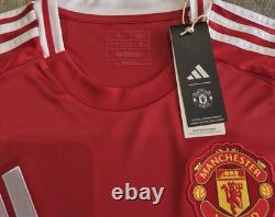 MUFC Numbered MU040916 COA Manchester United 2024/2025 Squad Signed Shirt
