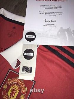 MUFC Official COA 36680 CRISTIANO RONALDO #7 Signed Manchester United Shirt