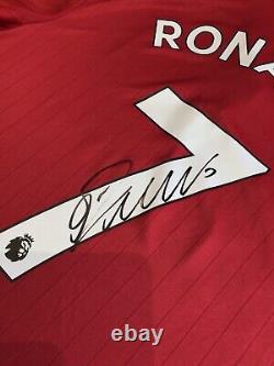 MUFC Official COA 36680 CRISTIANO RONALDO #7 Signed Manchester United Shirt