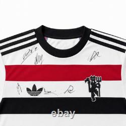 Man Utd 2024/25 Away Shirt Signed Bruno Fernandes Mount Eriksen Dorgu COA
