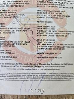 Man Utd Signed 7 Single From 1993/94 Season Squad Signatures. Manchester United