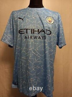 Manchester City Number 10 Home Man City Shirt Signed Sergio Kun Aguero