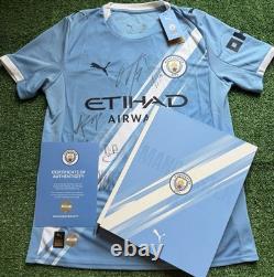 Manchester City Squad Signed 25/26 Home Shirt with OFFICIAL CLUB COA & GIFT BOX