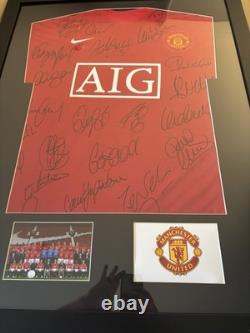 Manchester United 07/07 Squad Signed Shirt 07/08 incl Ronaldo