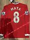 Manchester United 14/15 Home Shirt Long Sleeves New Adults(m) Signed By 8 Mata