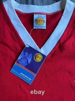 Manchester United 1958 Retro Shirt Signed Bobby Charlton Guarantee