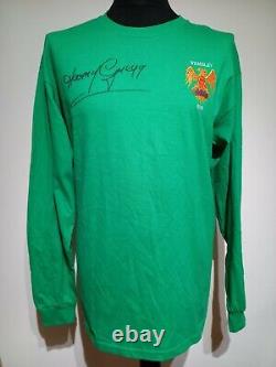 Manchester United 1958 Retro Shirt Signed Harry Gregg Busby Babes Guarantee
