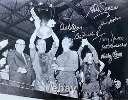 Manchester United 1968 European Cup Final Photo Signed By 8 Charlton Coa Proof
