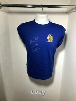 Manchester United 1968 European Cup Final Shirt signed by Stepney, Sadler, Aston