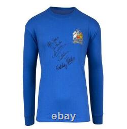 Manchester United 1968 European Cup Shirt Signed By 5 Autograph Jersey