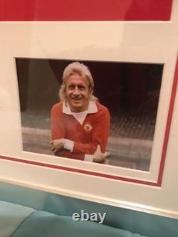 Manchester United 1970s Retro Shirt Signed by Denis Law