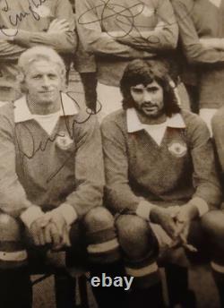 Manchester United 1972/73 SIGNED 14 x 12 MOUNTED & FRAMEDx 17 Stunning Rare