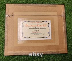 Manchester United 1972/73 SIGNED 14 x 12 MOUNTED & FRAMEDx 17 Stunning Rare