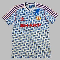 Manchester United 1990 Adidas Originals Away Shirt Gary Neville Signed BNWT