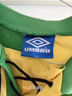 Manchester United 1992/94 Original Third Shirt (XXL) Umbro Signed Denis Irwin #3