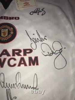 Manchester United 1996-1997 Squad Signed Shirt Inc. Cantona, Keane, Scholes Etc