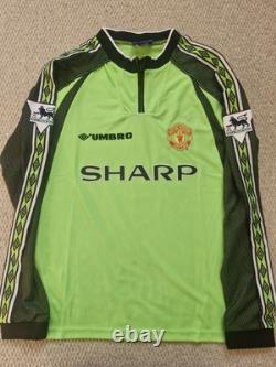 Manchester United 1998/99 Goalkeeper Shirt Signed By Peter Schmeichel