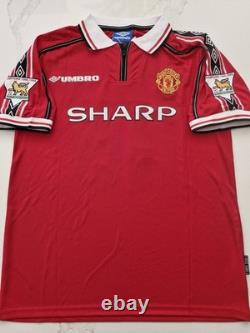 Manchester United 1998/99 Home Shirts Number Signed By Paul Scholes