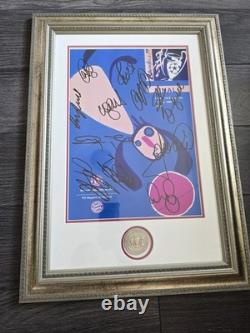Manchester United 1999 Champions League Final Hand Signed Print With COA/ Framed