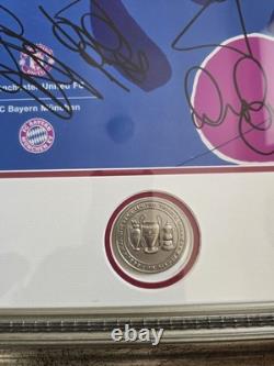 Manchester United 1999 Champions League Final Hand Signed Print With COA/ Framed
