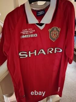 Manchester United 1999 Champions League Final Shirt Signed Ryan Giggs