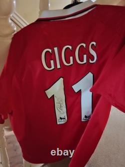 Manchester United 1999 Champions League Final Shirt Signed Ryan Giggs
