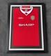 Manchester United 1999 Champions League Final Shirt Signed Solskj&aelig;r + Sheringham