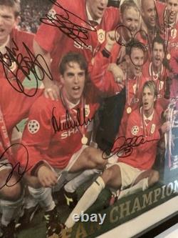 Manchester United 1999 Champions League Final original signed official poster