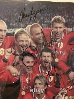 Manchester United 1999 Champions League Final original signed official poster