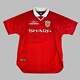 Manchester United 1999 European Home Shirt 2 Star Beckham Signed