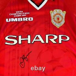 Manchester United 1999 European Home Shirt 2 Star Beckham Signed