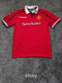 Manchester United 1999 Jersey Signed By Teddy Sheringham BNWT with COA Size M