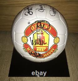 Manchester United 2000-2002 Ball Signed By 18 Inc. Ferguson, Beckham, Giggs Etc