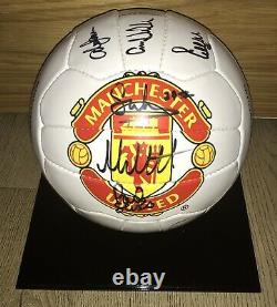 Manchester United 2000-2002 Ball Signed By 18 Inc. Ferguson, Beckham, Giggs Etc