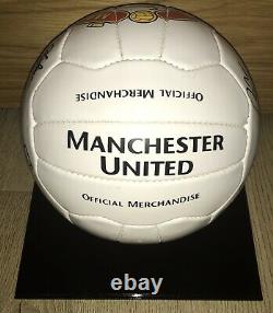 Manchester United 2000-2002 Ball Signed By 18 Inc. Ferguson, Beckham, Giggs Etc