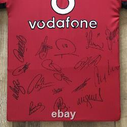 Manchester United 2002/03 Framed Signed Shirt 16 Signatures Including Beckham