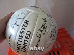 Manchester United 2005-2006 Squad Signed Football with club COA Rooney