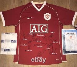 Manchester United 2006-2007 Squad Signed Shirt with Certificate Of Authenticity