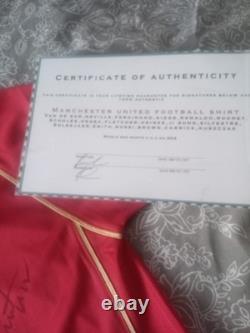 Manchester United 2007 1st team Signed Shirt Certificate of Authenticity