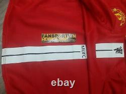 Manchester United 2007 2008 2009 home shirt sign Ferdinand Evra Park Fletcher