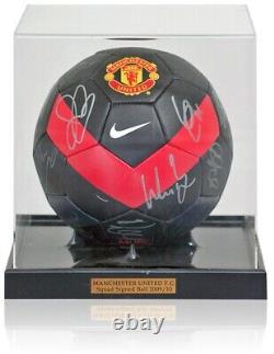 Manchester United 2009/10 League Cup Winning Squad Hand Signed Football Club COA