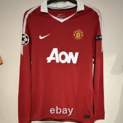 Manchester United 2010-11 Match Issue Signed Champions League Home Shirt Nani 17 Manchester United 2010-11 Match Issue Signed Champions League Home Shirt Nani 17