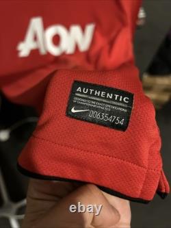 Manchester United 2010-11 Match Issue Signed Champions League Home Shirt Nani 17