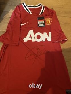 Manchester United 2011/2012 Signed Patrice Evra Home Shirt New With Tags