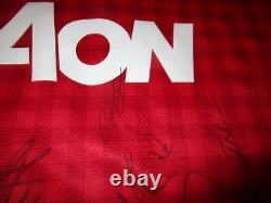 Manchester United 2012/13 Signed Jersey Unframed + Photo Proof & C. O. A