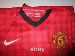 Manchester United 2012/13 Signed Jersey Unframed + Photo Proof & C. O. A