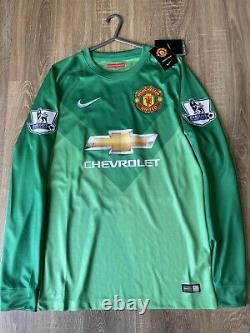 Manchester United 2014/15 Goalkeeper Shirt Brand New Adults(s)signed By 1 De Gea