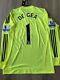 Manchester United 2015/16 Gk Shirt Player Issue New Adults(l) Signed By 1 De Gea