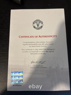 Manchester United 2019-2020 Framed & Signed Authentic Shirt Inc COA